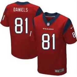 Cheap Owen Daniels Texans Jersey #81 Red From China Elite