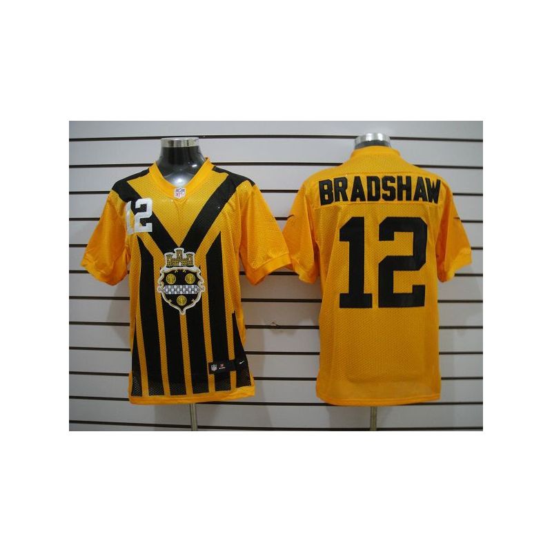 Cheap Terry Bradshaw Steelers Jersey #12 Yellow Throwback From China Elite Cheap Terry Bradshaw Steelers Jersey #12 Yellow Throwback From China Elite