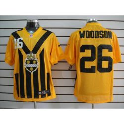 Cheap Rod Woodson Steelers Jersey #26 Yellow Throwback From China Elite