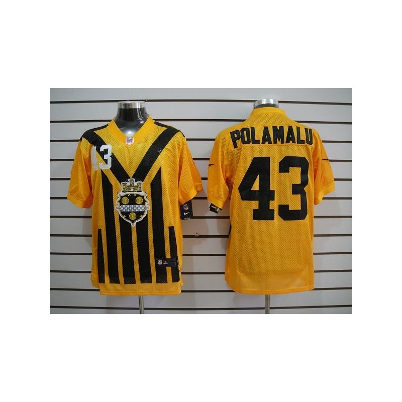Cheap Troy Polamalu Steelers Jersey #43 Yellow Throwback From China Elite Cheap Troy Polamalu Steelers Jersey #43 Yellow Throwback From China Elite