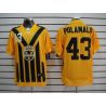 Cheap Troy Polamalu Steelers Jersey #43 Yellow Throwback From China Elite