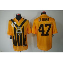 Cheap Mel Blount Steelers Jersey #47 Yellow Throwback From China Elite