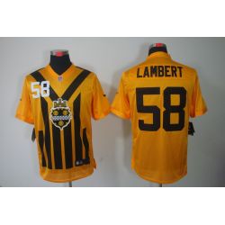 Cheap Jack Lambert Steelers Jersey #58 Yellow Throwback From China Elite