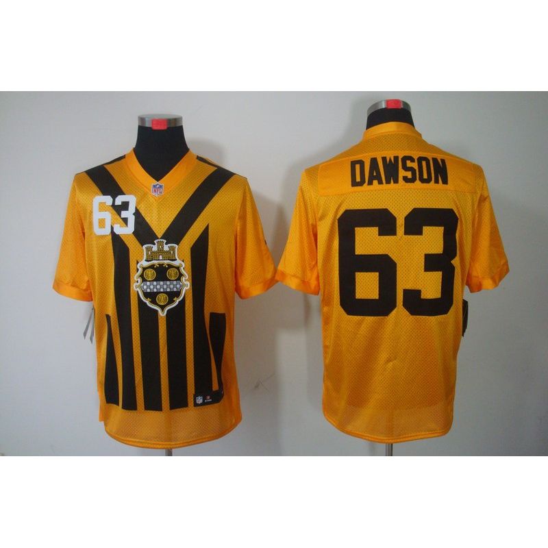 Cheap Dermontti Dawson Steelers Jersey #63 Yellow Throwback From China Elite Cheap Dermontti Dawson Steelers Jersey #63 Yellow Throwback From China Elite