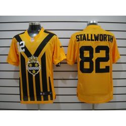 Cheap John Stallworth Steelers Jersey #82 Yellow Throwback From China Elite