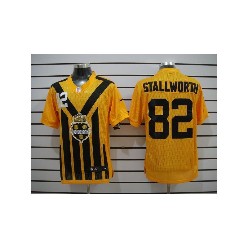 Cheap John Stallworth Steelers Jersey #82 Yellow Throwback From China Elite