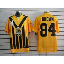 Cheap Antonio Brown Steelers Jersey #84 Yellow Throwback From China Elite