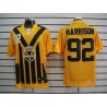 Cheap James Harrison Steelers Jersey #92 Yellow Throwback From China Elite