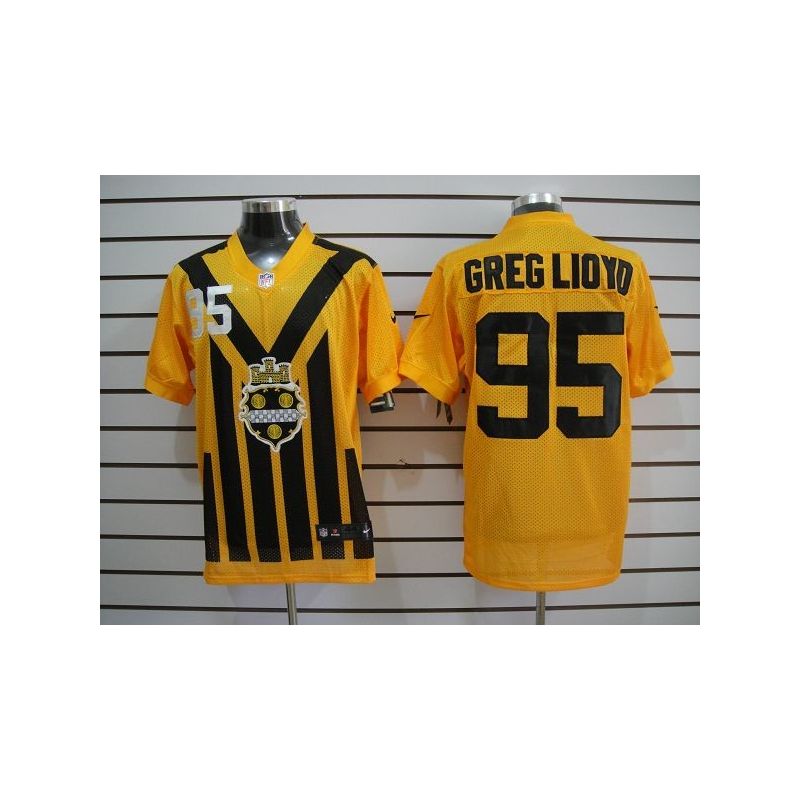 Cheap Greg Lloyd Steelers Jersey #95 Yellow Throwback From China Elite Cheap Greg Lloyd Steelers Jersey #95 Yellow Throwback From China Elite