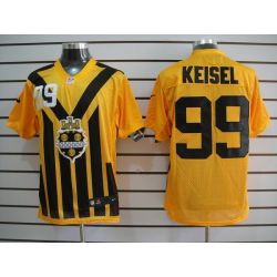 Cheap Brett Keisel Steelers Jersey #99 Yellow Throwback From China Elite