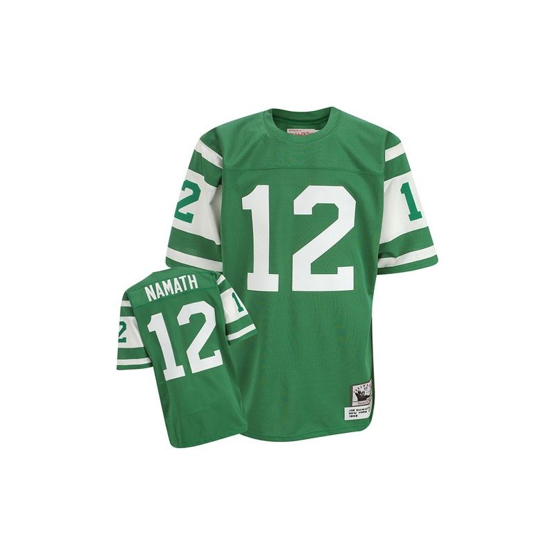 Cheap Joe Namath Jets Jersey #12 Green From China