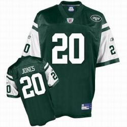 Cheap Thomas Jones Jets Jersey #20 Green From China