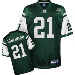 Cheap LaDainian Tomlinson Jets Jersey #21 Green From China