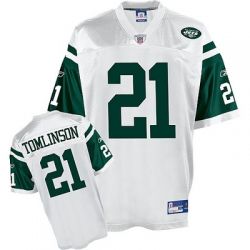 Cheap LaDainian Tomlinson Jets Jersey #21 White From China