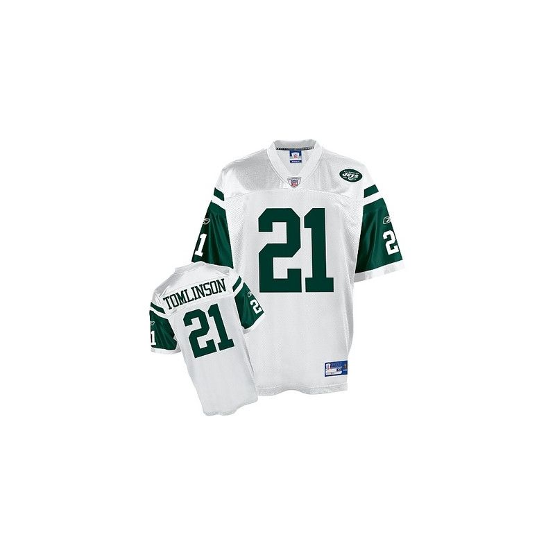 Cheap LaDainian Tomlinson Jets Jersey #21 White From China