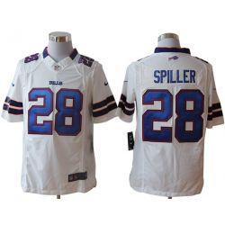 Cheap CJ Spiller Bills Jersey #28 White From China Limited