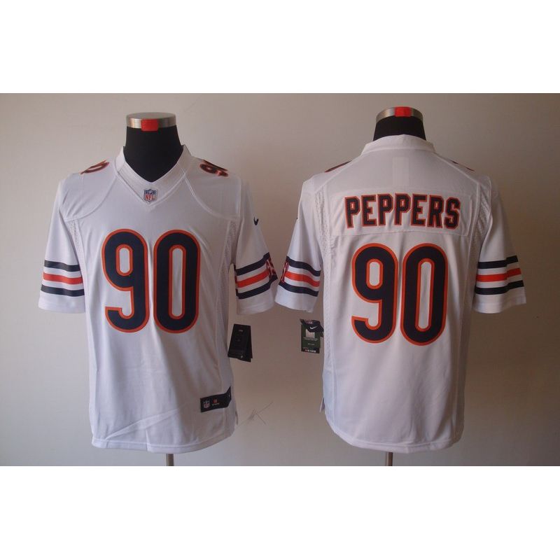 Cheap Julius Peppers Bears Jersey #90 White From China Limited
