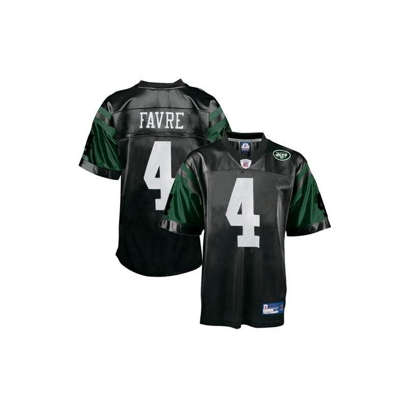 Cheap Brett Favre Jets Jersey #4 Black From China