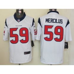 Cheap Whitney Mercilus Texans Jersey #59 White From China Limited