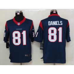 Cheap Owen Daniels Texans Jersey #81 Blue From China Limited
