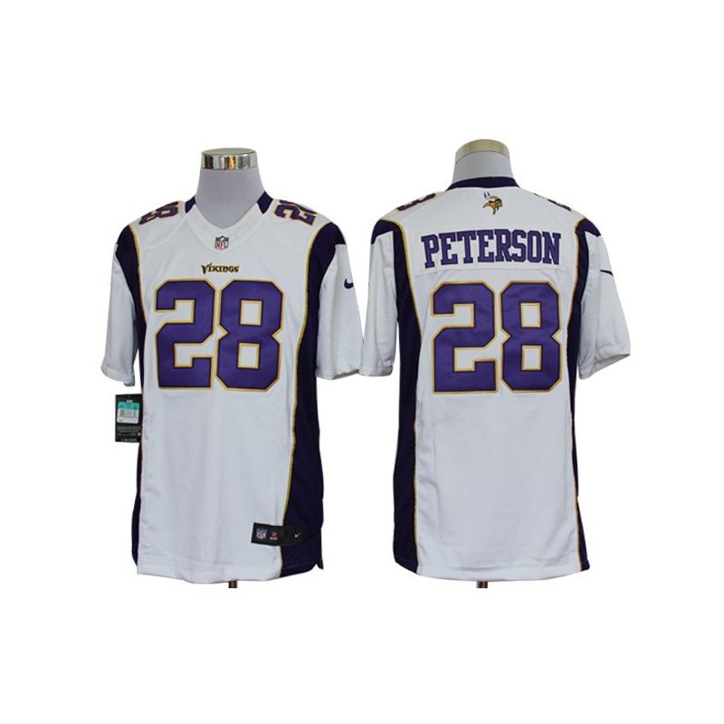 Cheap Adrian Peterson Vikings Jersey #28 White From China Limited