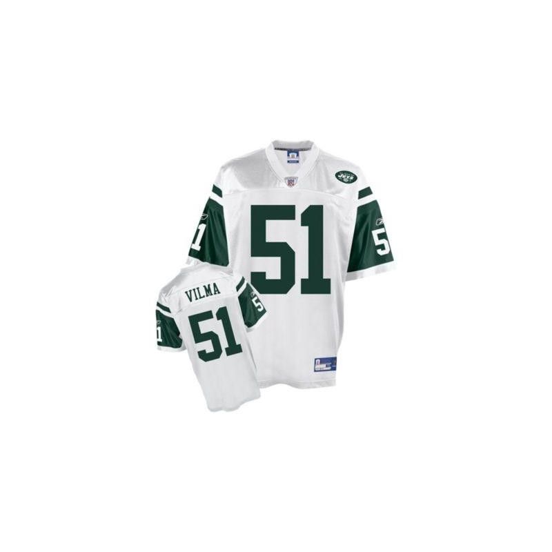 Cheap Jonathan Vilma Jets Jersey #51 White From China