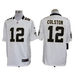 Cheap Marques Colston Saints Jersey #12 White From China Limited