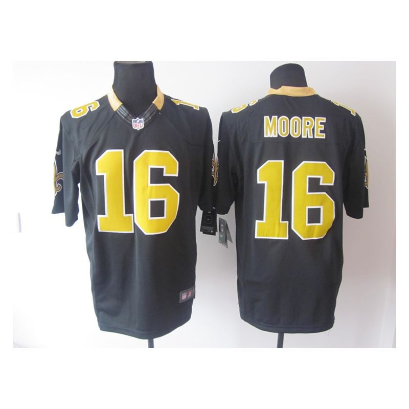 Cheap Lance Moore Saints Jersey #16 Black From China Limited Cheap Lance Moore Saints Jersey #16 Black From China Limited