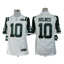 Cheap Santonio Holmes Jets Jersey #10 White From China Limited