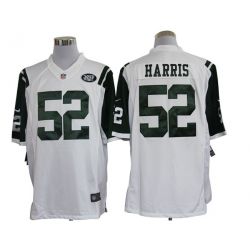 Cheap David Harris Jets Jersey #52 White From China Limited