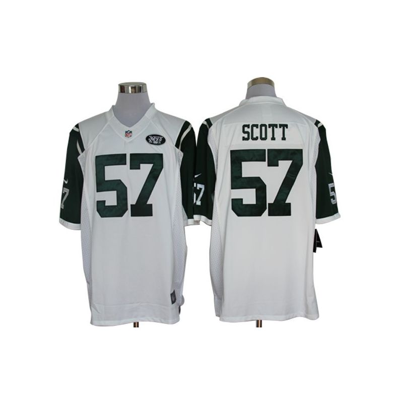 Cheap Bart Scott Jets Jersey #57 White From China Limited