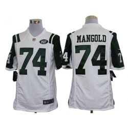 Cheap Nick Mangold Jets Jersey #74 White From China Limited