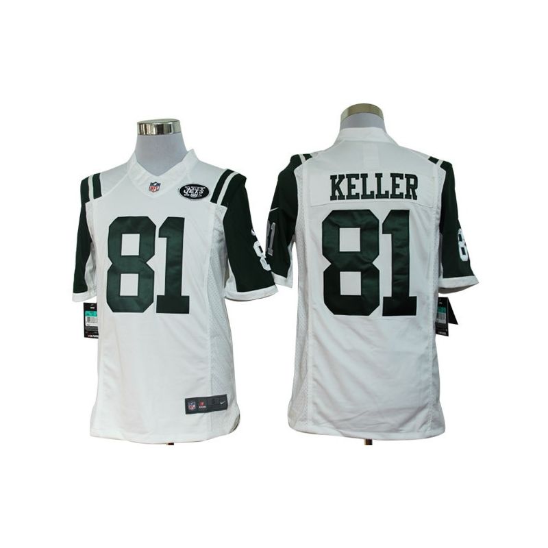 Cheap Dustin Keller Jets Jersey #81 White From China Limited