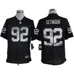Cheap Richard Seymour Raiders Jersey #92 Black From China Limited