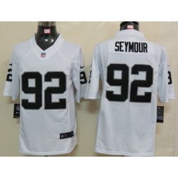 Cheap Richard Seymour Raiders Jersey #92 White From China Limited