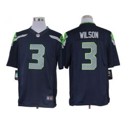 Cheap Russell Wilson Seahawks Jersey #3 Blue From China Limited