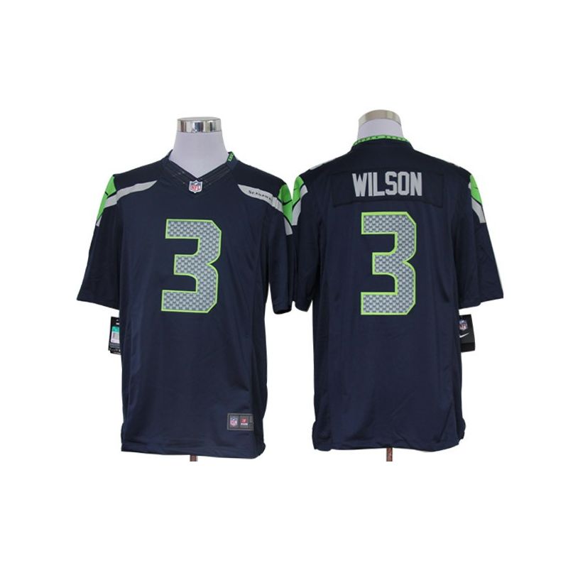 Cheap Russell Wilson Seahawks Jersey #3 Blue From China Limited