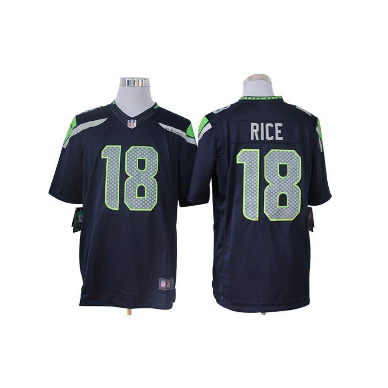 Cheap Sidney Rice Seahawks Jersey #18 Blue From China Limited