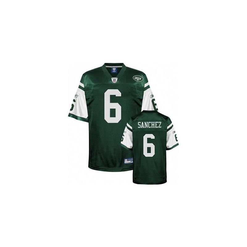 Cheap Mark Sanchez Jets Jersey #6 Green From China