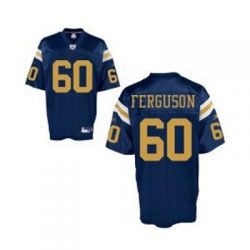 Cheap D Brickashaw Ferguson Jets Jersey #60 Blue From China