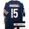 Cheap Brandon Marshall Bears Jersey #15 Blue From China Autographed Elite