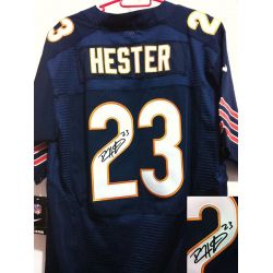 Cheap Devin Hester Bears Jersey #23 Blue From China Autographed Elite