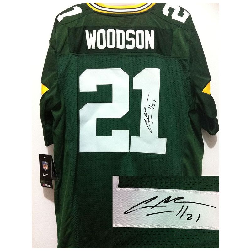 Cheap Charles Woodson Packers Jersey #21 Green From China Autographed Elite