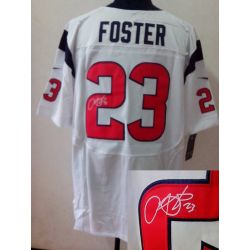 Cheap Arian Foster Texans Jersey #23 White From China Autographed Elite