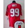 Cheap JJ Watt Texans Jersey #99 Red From China Autographed Elite