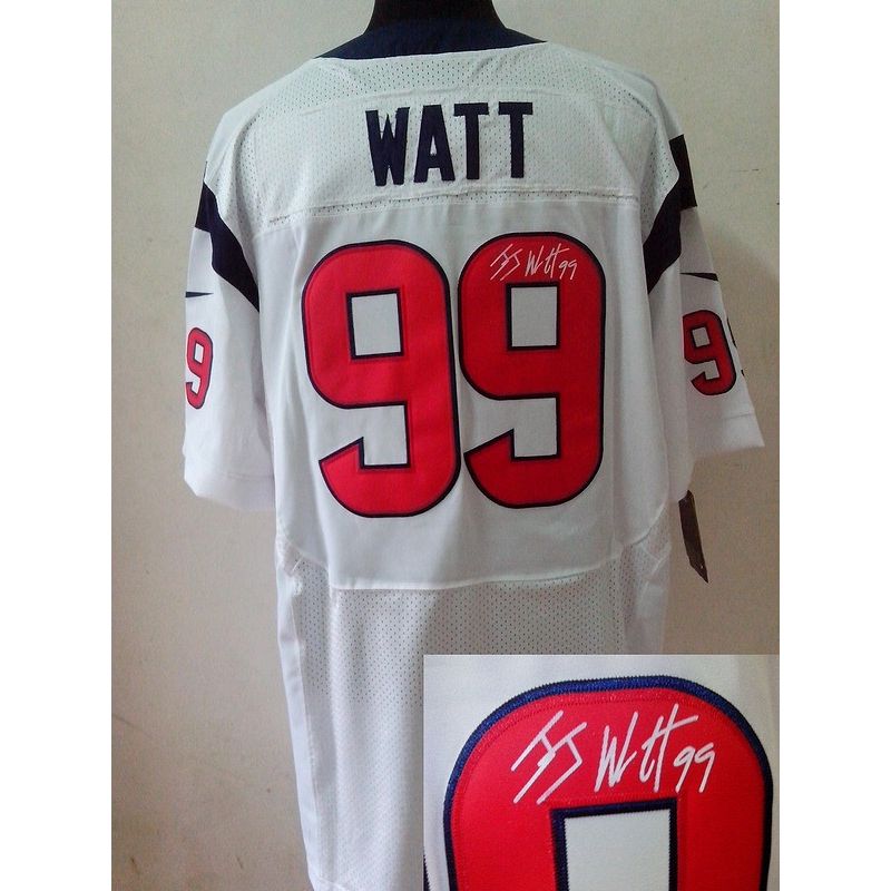 Cheap JJ Watt Texans Jersey #99 White From China Autographed Elite Cheap JJ Watt Texans Jersey #99 White From China Autographed Elite