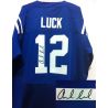 Cheap Andrew Luck Colts Jersey #12 Blue From China Autographed Elite