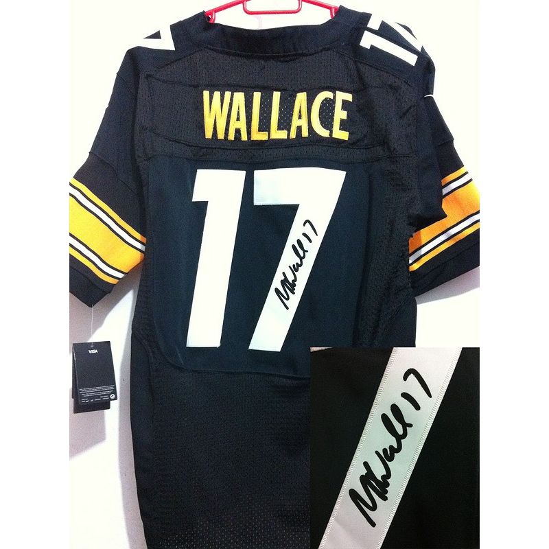 Cheap Mike Wallace Steelers Jersey #17 Black From China Autographed Elite Cheap Mike Wallace Steelers Jersey #17 Black From China Autographed Elite