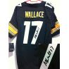 Cheap Mike Wallace Steelers Jersey #17 Black From China Autographed Elite