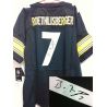 Cheap Ben Roethlisberger Steelers Jersey #7 Black China Autographed Elite
